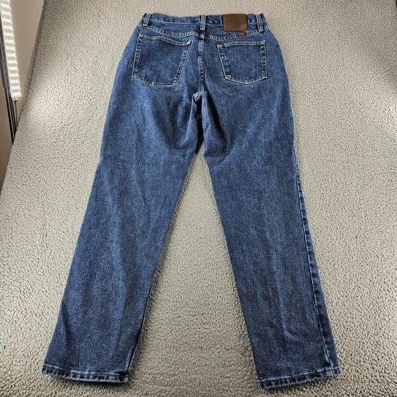Wrangler Jeans Womens 14 Blue Denim High Rise Straight Leg Western Cowgirl - Picture 11 of 16